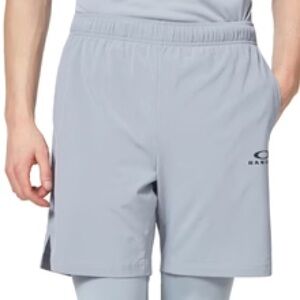 Oakley Performance Fit Men's Light Gray Athletic Shorts Size Large